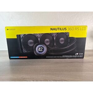 Corsair Nautilus 360 RS LCD Liquid CPU Cooler 360mm Radiator Intel AMD Black